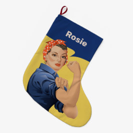 Meia De Natal Grande Rosie the Riveter