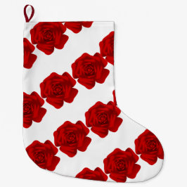 Meia De Natal Grande Rosy Cane