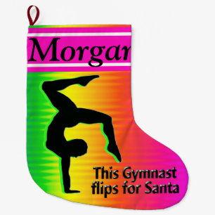 Meia De Natal Grande Sacudir GYMNAST PARA PAPAIS NOEIS STOCKS DE NATAL