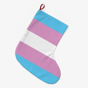 Meia De Natal Grande Sinalizador de Prioridade Trans