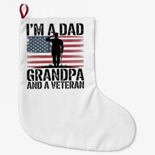 Meia De Natal Grande Sou um pai avô e veterano nada me assusta