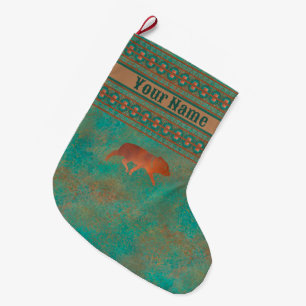 Meia De Natal Grande Southwest Cute Javelina Kid Personalizado