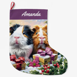 Meia De Natal Grande Suínos-guineenses