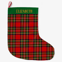 Tartan Plaid Personalizado do Clã Royal Stewart