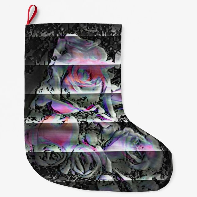 Meia De Natal Grande Techno Bouquet   (Frente)