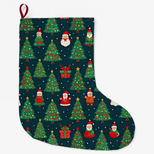 Meia De Natal Grande Tema de Férias de Natal