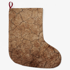 Meia De Natal Grande Terra seca