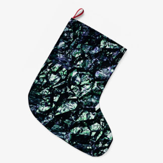 Meia De Natal Grande Textura Grunge Rochosa