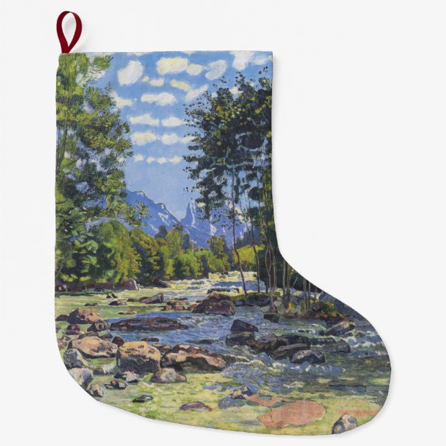 Meia De Natal Grande The Black Lutschina (de Ferdinand Hodler) (Frente)