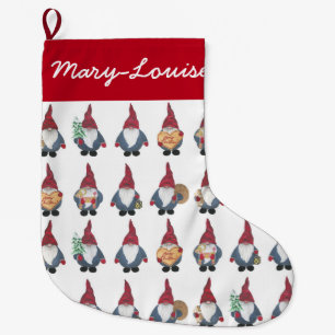 Meia De Natal Grande Tomten Christmas Stocks