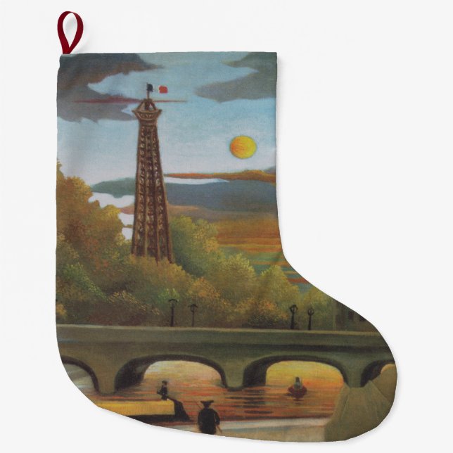 Meia De Natal Grande Torre Sena e Eiffel no Sol (Paris, França) (Frente)