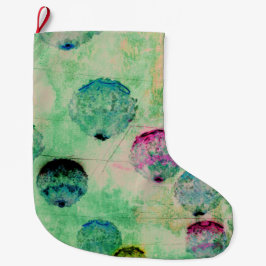 Meia De Natal Grande Traços redondos de arte digital, giros e bonitos