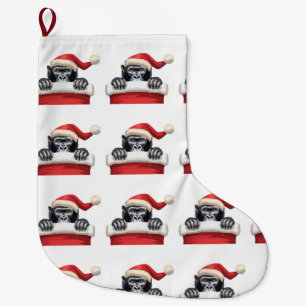 Meia De Natal Grande Um Cheio de Gorilla Cheer