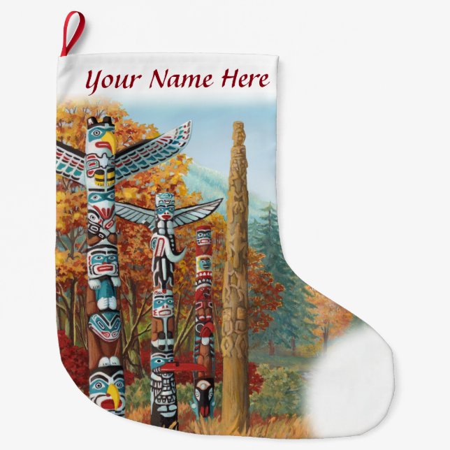 Meia De Natal Grande Vancouver Stoking Vancouver Christmas Stocks (Frente)