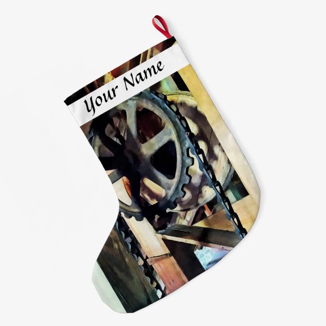 Meia De Natal Grande Vantagem mecânica (Verso (Pendurada))