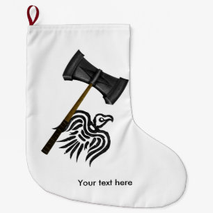 Meia De Natal Grande Viking War Hammer Thor