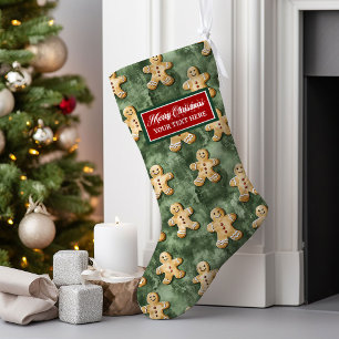 Meia De Natal Grande Vintage Watercolor — Armazenamento de Natal Person