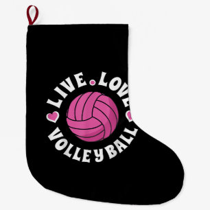 Meia De Natal Grande Viva Amar Volei Para Mulheres Volei Feminino