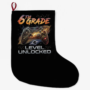 Meia De Natal Grande Voltar às Aulas 6º Ano Gamer Primeiro Dia de Aula