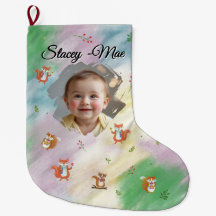 Woodland baby Christmas Stocks