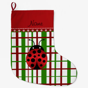 Meia De Natal Grande Xadrez conhecida personalizada do Natal do