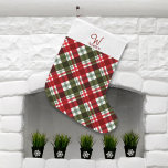 Meia De Natal Grande Xadrez Royal Stewart Tartan<br><div class="desc">A estocagem de Xadrezes do Royal Stewart Tartan é a decoração festiva perfeita e o presente. Personalize com seu nome e inicial.</div>