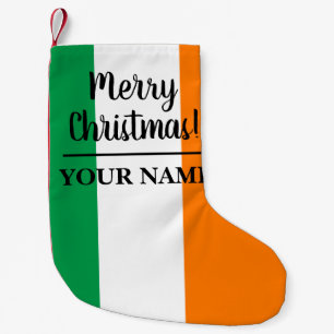 Meia De Natal Pequena A bandeira irlandesa de Ireland personalizou o