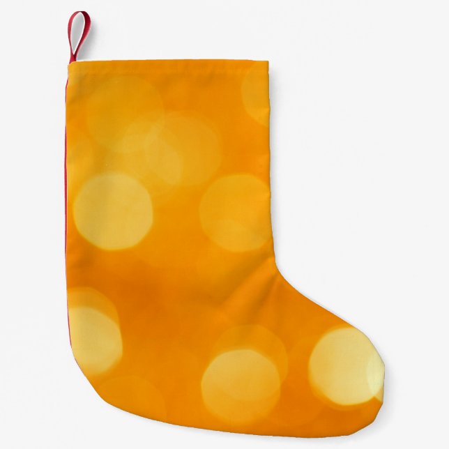 Meia De Natal Pequena Abstract background blur (Frente)