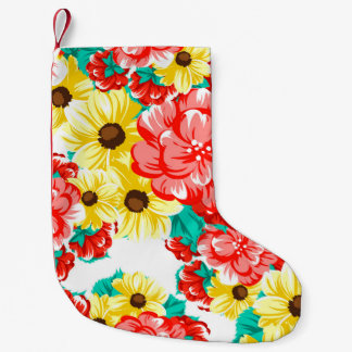 Meia De Natal Pequena Abstract elegance seamless pattern with floral bac