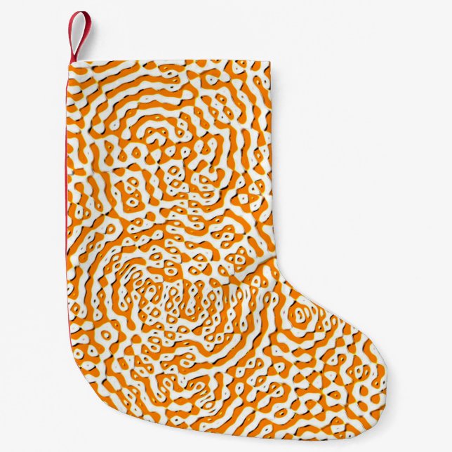 Meia De Natal Pequena Abstract repeating endless seamless texture watera (Frente)