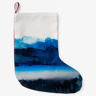 Meia De Natal Pequena Abstrato Canvas: Textura de arte moderna.