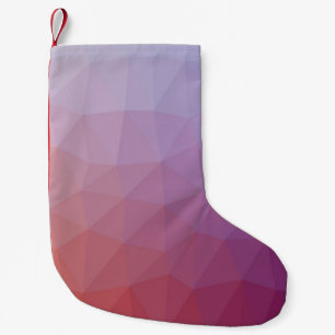 Meia De Natal Pequena  abstrato de polígono. Modern abstrato ilustração 