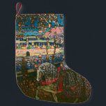 Meia De Natal Pequena Abstrato Kandinsky Casal Anel Colorido<br><div class="desc">Esta pintura colorida é uma peça inédita da abstrato Wassily Kandinsky,  chamada Casal Anulador,  1906</div>