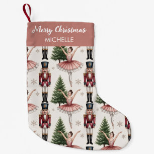 Meia De Natal Pequena Acrilista de Natal Personalizado & Bailarina
