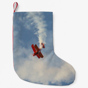 Meia De Natal Pequena Airshow Stunt Biplane