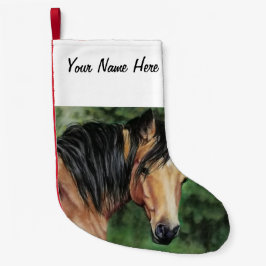 Meia De Natal Pequena Ama de Cavalo Quarto com Pele de Balança