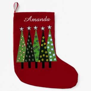 Meia De Natal Pequena Amanda Personalizou a Árvore de Natal