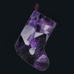 Meia De Natal Pequena ametista roxo holístico de cicatrização de quartzo<br><div class="desc">salsicha espiralada de quartzo sangrando acessórios holísticos de ametista roxo para vibrações positivas</div>