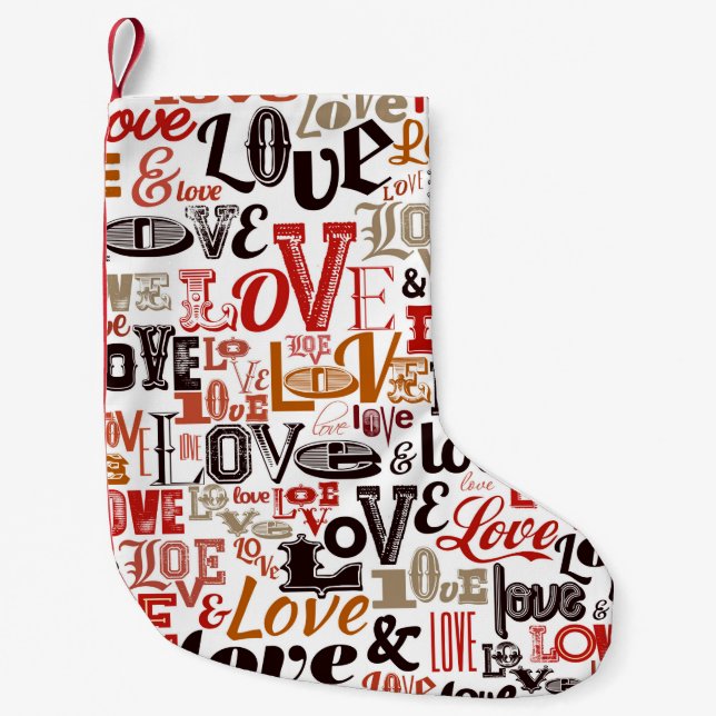Meia De Natal Pequena Amor 1 (Frente)