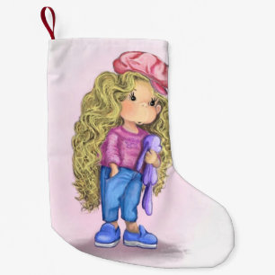 Meia De Natal Pequena Amor de Brinquedo - Desenho
