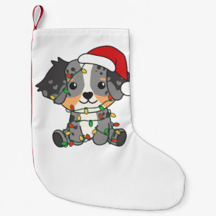Meia De Natal Pequena Animais de inverno de Shepherd australianos