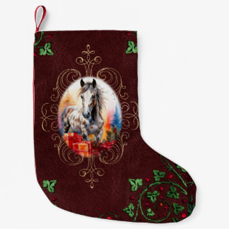 Meia De Natal Pequena Appaloosa Colt e Presentes de Natal