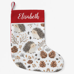 Meia De Natal Pequena Armazenamento de Natal Personalizado com Nome - Ho