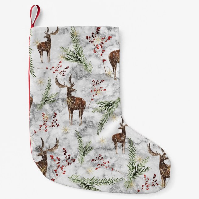 Meia De Natal Pequena Arte de Árvore de Natal (Frente)