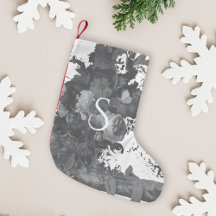 Artística Floral Preta e Branca Personalizada