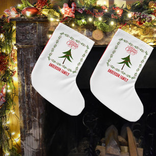 Meia De Natal Pequena Árvore de Natais vintages retrorreflectores e zona