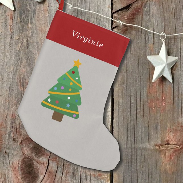 Meia De Natal Pequena Árvore de Natal (Christmas Tree Small Christmas Stocking)