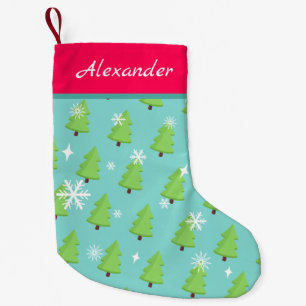 Meia De Natal Pequena Árvore de Natal Bonita Personalizada