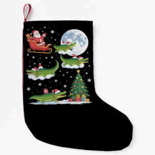 Meia De Natal Pequena Árvore de Natal engraçada com iluminação Santa cav
