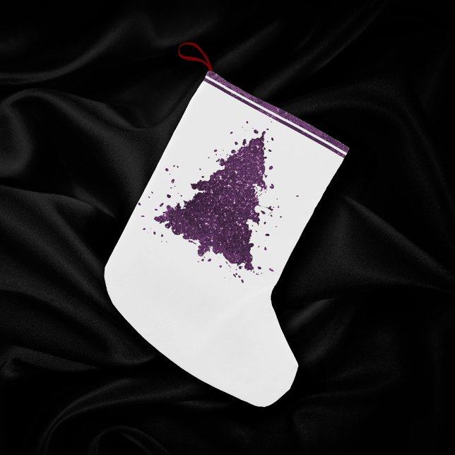 Meia De Natal Pequena Árvore de Natal Moody | Plum Roxo Profundo (Criador carregado)